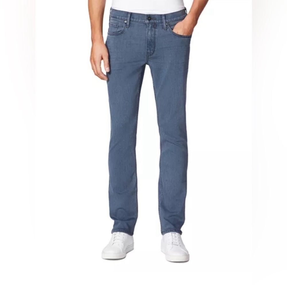 Paige Men’s Stretch Federal Straight Leg in Grey Marson Wash Jeans SZ 38